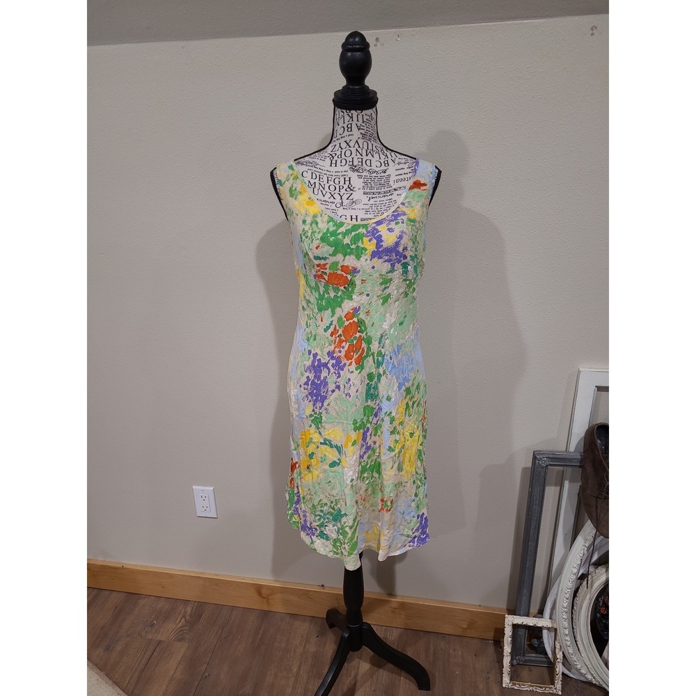 VTG. Jams World Hula Moon Paolo's Garden Romantic‎ Shift dress Women SZ M fairy